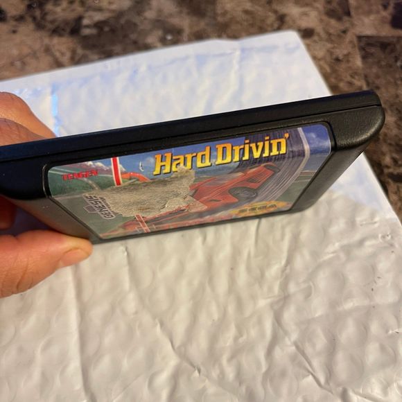 Vintage Sega Genesis Tengen Hard Drivin’ Video Game - Picture 4 of 6